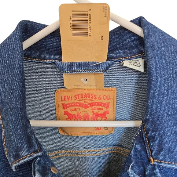 Men Levi's Denim Jacket sz XS - Picture 4 of 9